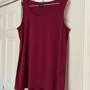 Ladies, purple sleeveless top size medium